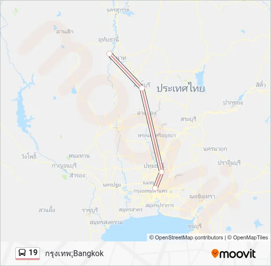 19 Bus Line Map