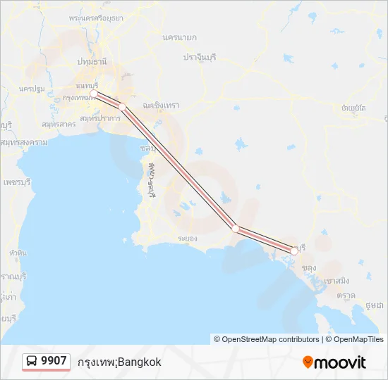 9907 Bus Line Map