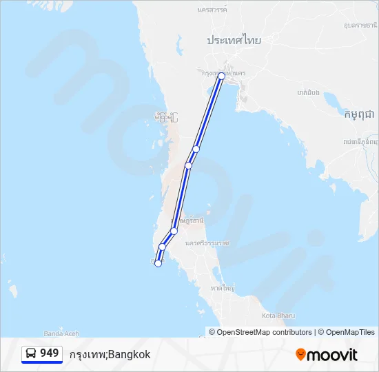 949 Bus Line Map