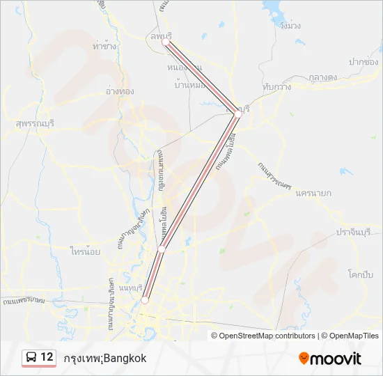 12 Bus Line Map