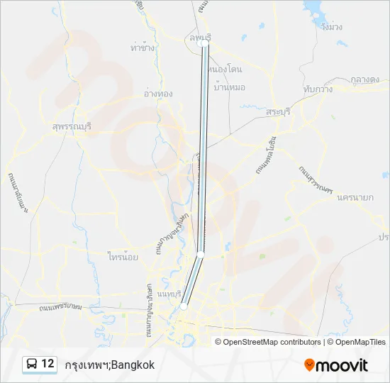 12 Bus Line Map
