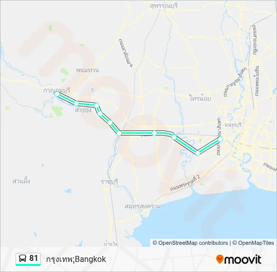 81 Bus Line Map