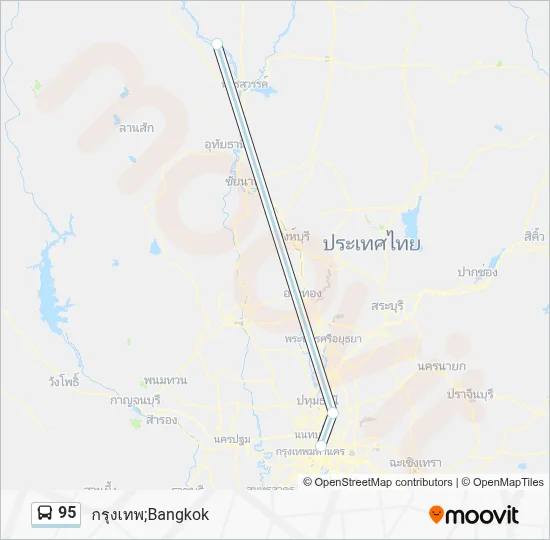 95 Bus Line Map