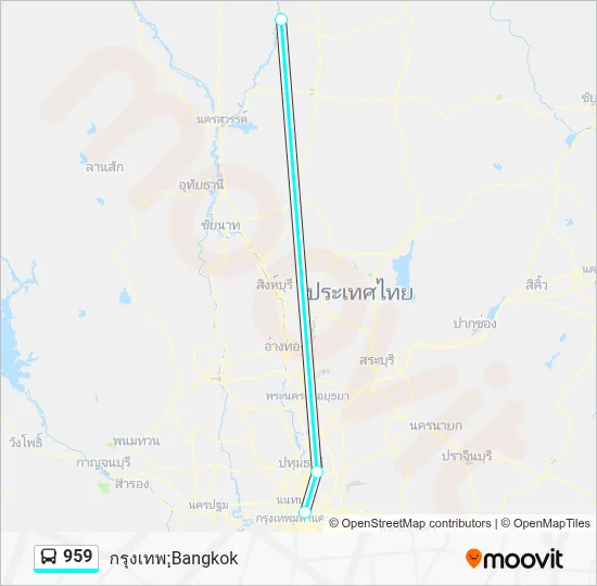 959 Bus Line Map