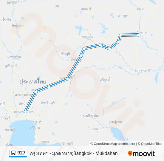 927 Bus Line Map