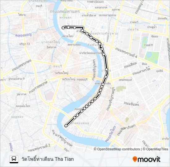 1 Bus Line Map