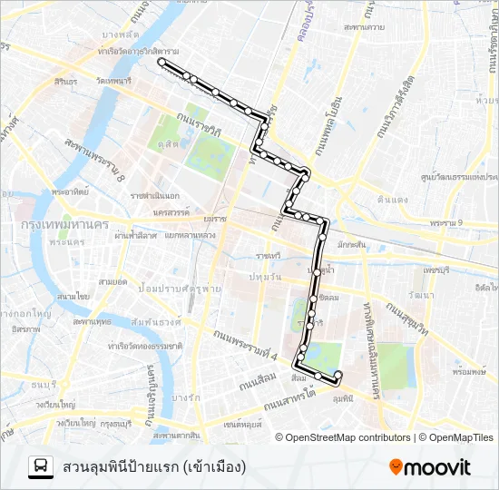 14 Bus Line Map