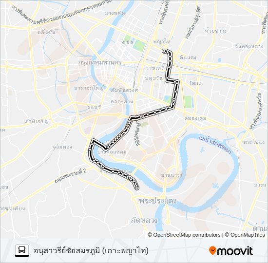 17 รถบัส แผนที่สายรถ