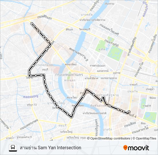 40 รถบัส แผนที่สายรถ
