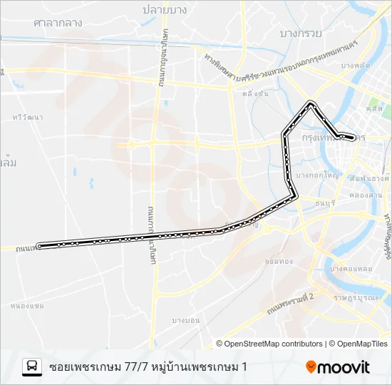 80 Bus Line Map