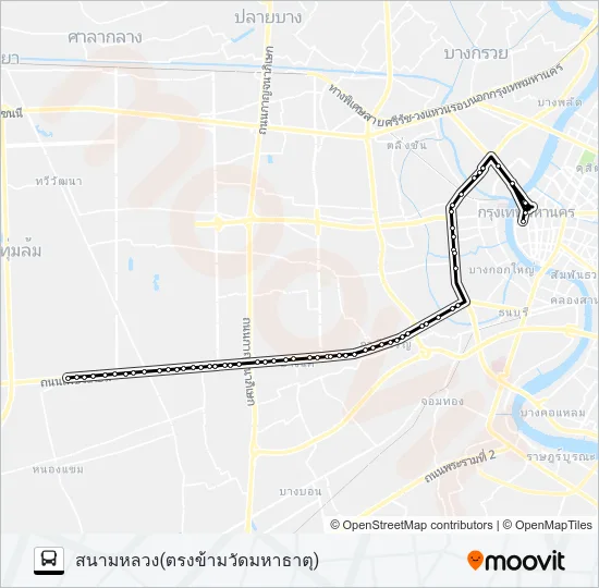 80 Bus Line Map