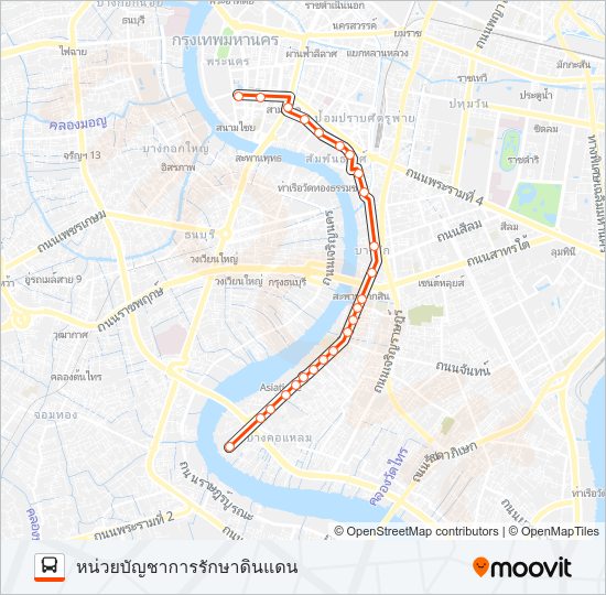 1 รถบัส แผนที่สายรถ