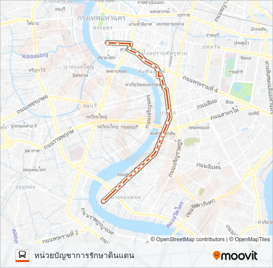 1 Bus Line Map