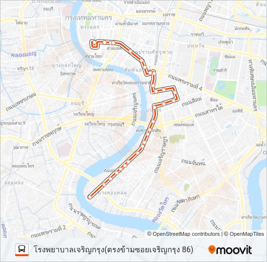 1 รถบัส แผนที่สายรถ