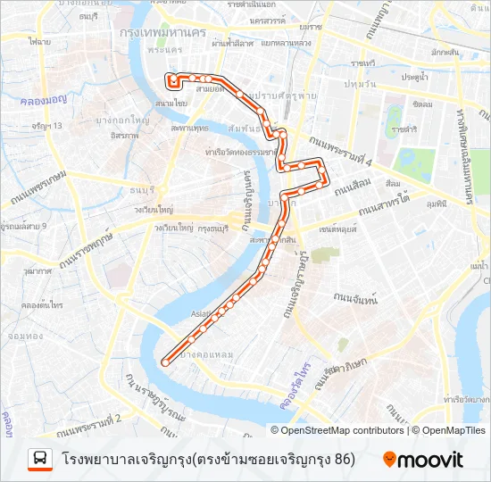 1 Bus Line Map