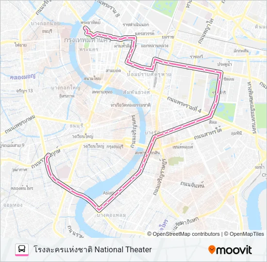 15 Bus Line Map