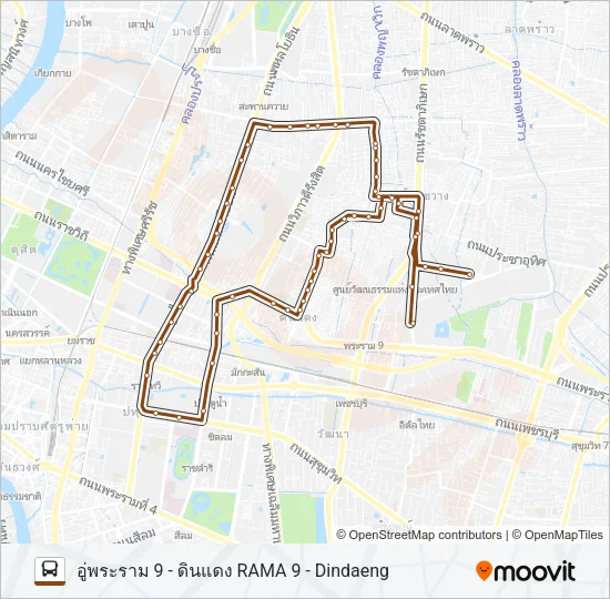 54 Bus Line Map