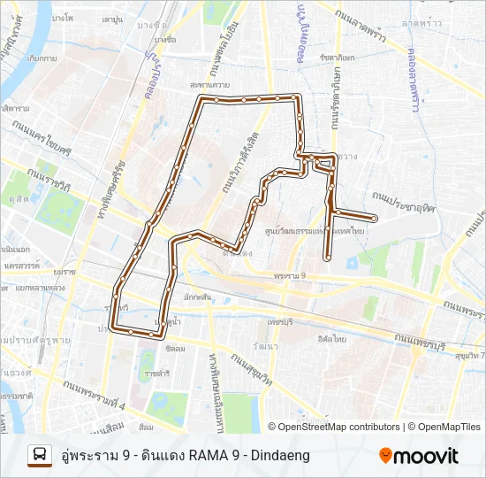 54 Bus Line Map