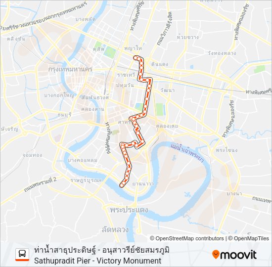 62 รถบัส แผนที่สายรถ