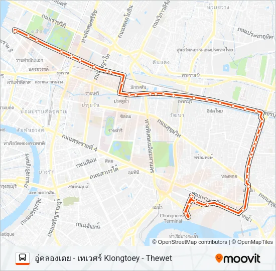 72 Bus Line Map