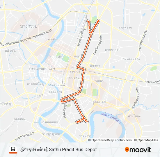 77 Bus Line Map