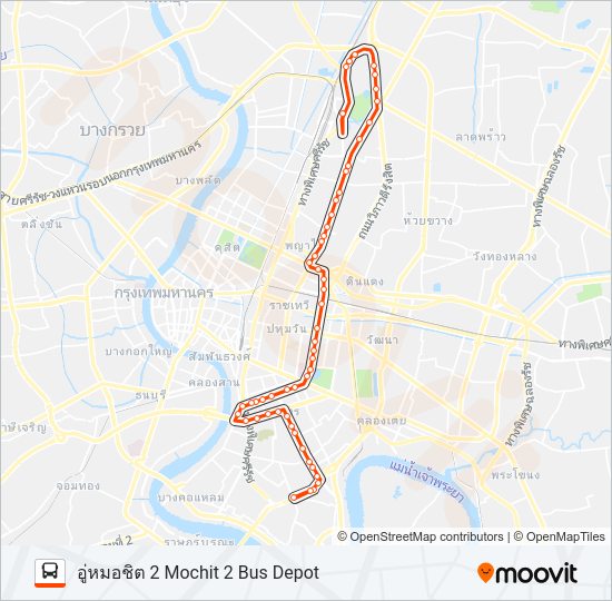 77 รถบัส แผนที่สายรถ