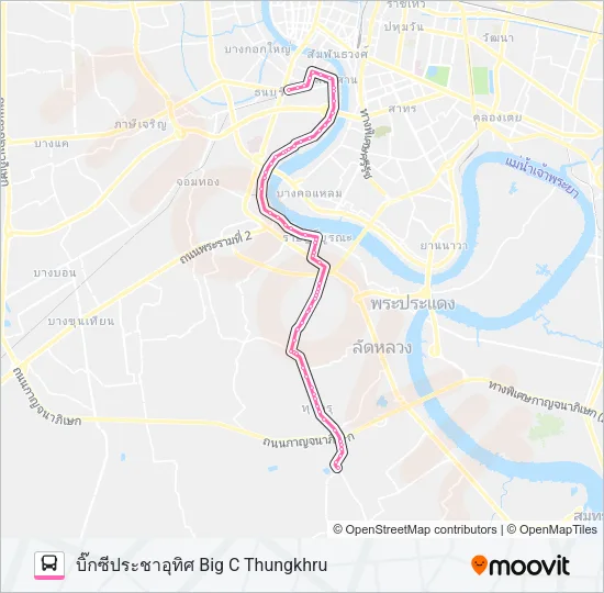 88 รถบัส แผนที่สายรถ