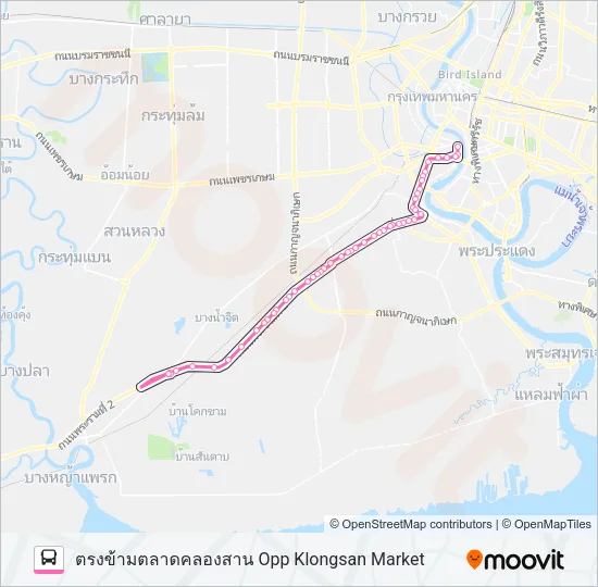 105 Bus Line Map