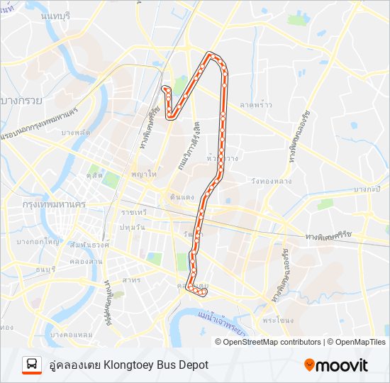 136 bus Line Map