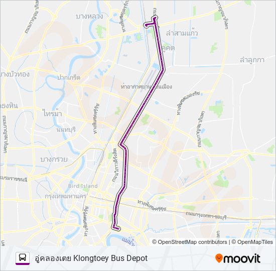 185 bus Line Map