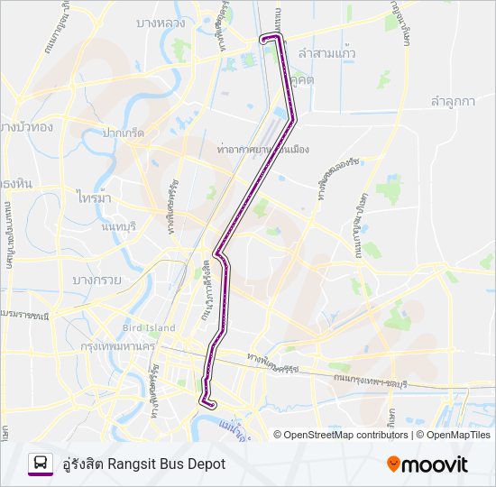 185 รถบัส แผนที่สายรถ