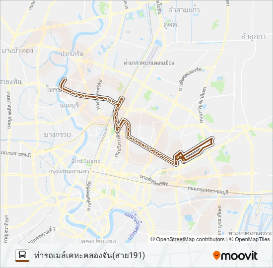 191 Bus Line Map