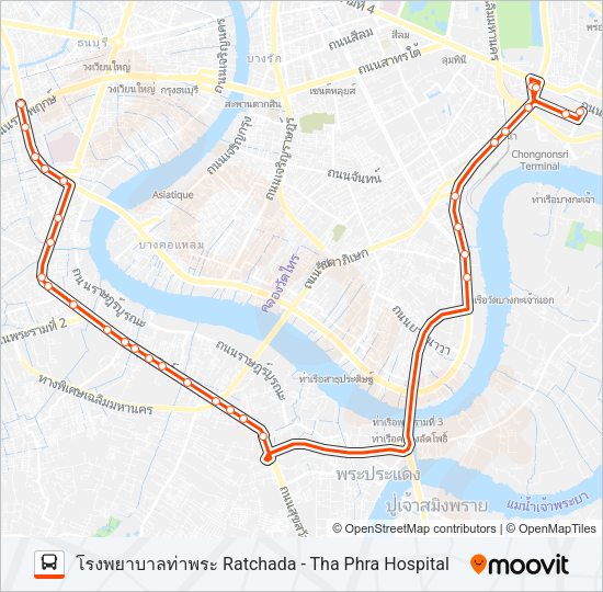 195 รถบัส แผนที่สายรถ