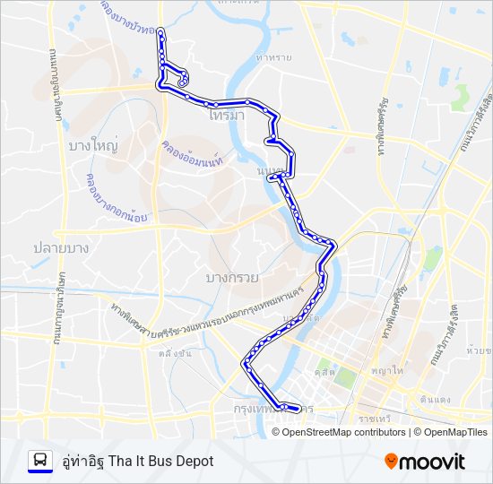 203 รถบัส แผนที่สายรถ