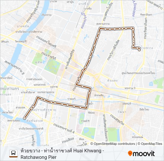 204 รถบัส แผนที่สายรถ