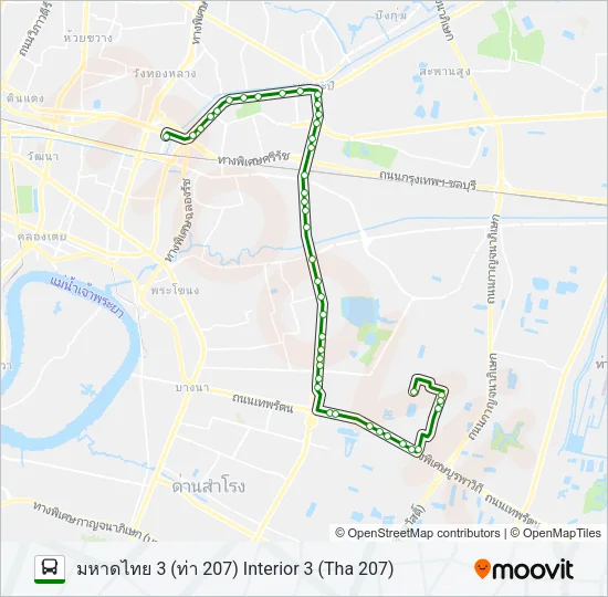 207 Bus Line Map