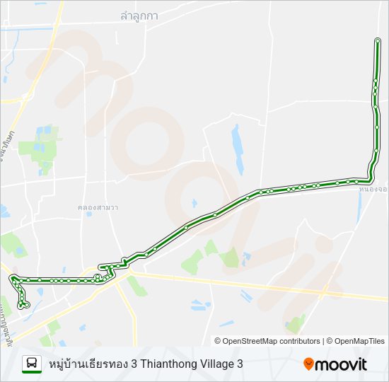 525 รถบัส แผนที่สายรถ
