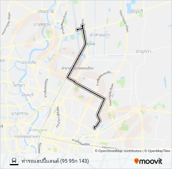 95ก Bus Line Map