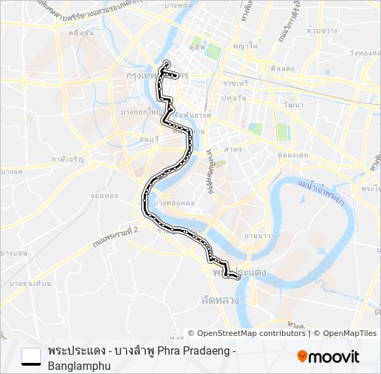 6 (ปอ.) (AC) bus Line Map