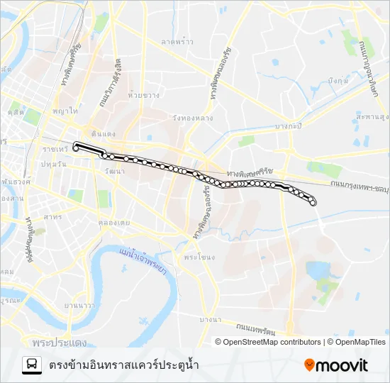 11 (ปอ.) (AC) Bus Line Map