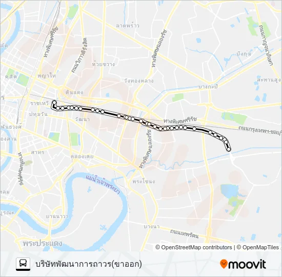 11 (ปอ.) (AC) Bus Line Map