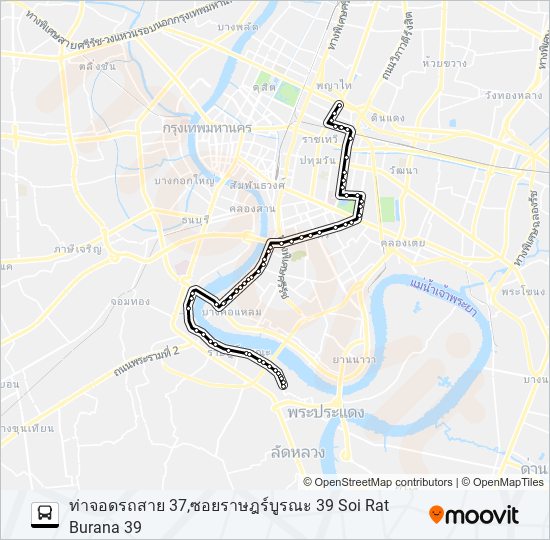 17 (ปอ.) (AC) รถบัส แผนที่สายรถ