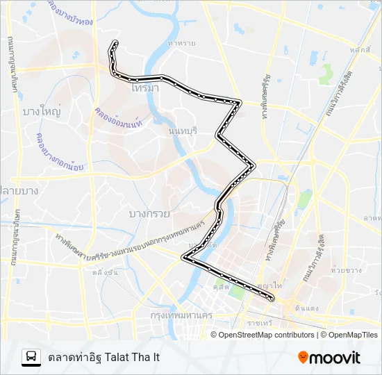 18 (ปอ.) (AC) Bus Line Map