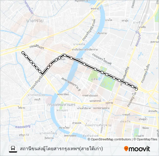 28 (ปอ.) (AC) Bus Line Map