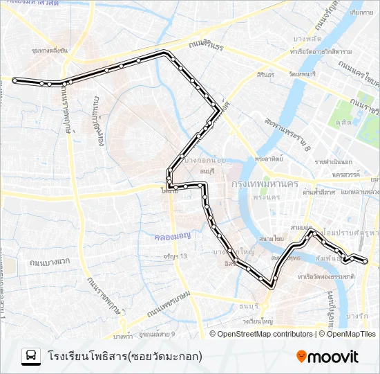 40 (ปอ.) (AC) Bus Line Map