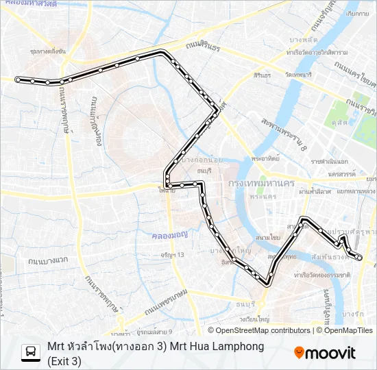 40 (ปอ.) (AC) Bus Line Map