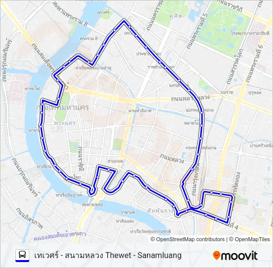 53 Bus Line Map
