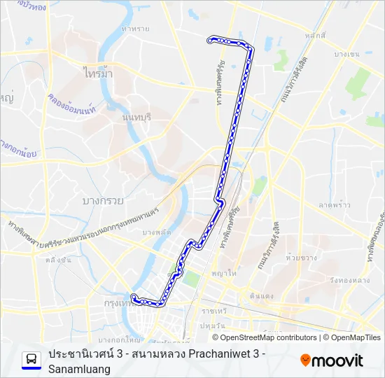70 Bus Line Map