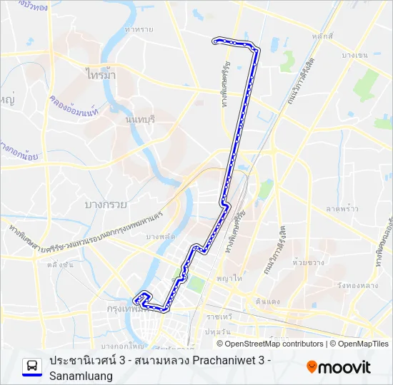 70 Bus Line Map
