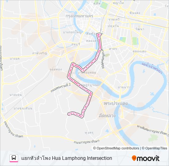 75 bus Line Map